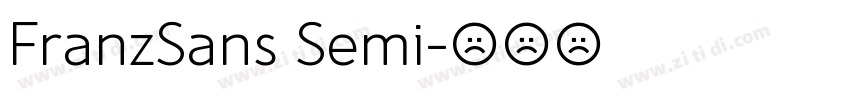 FranzSans Semi字体转换
